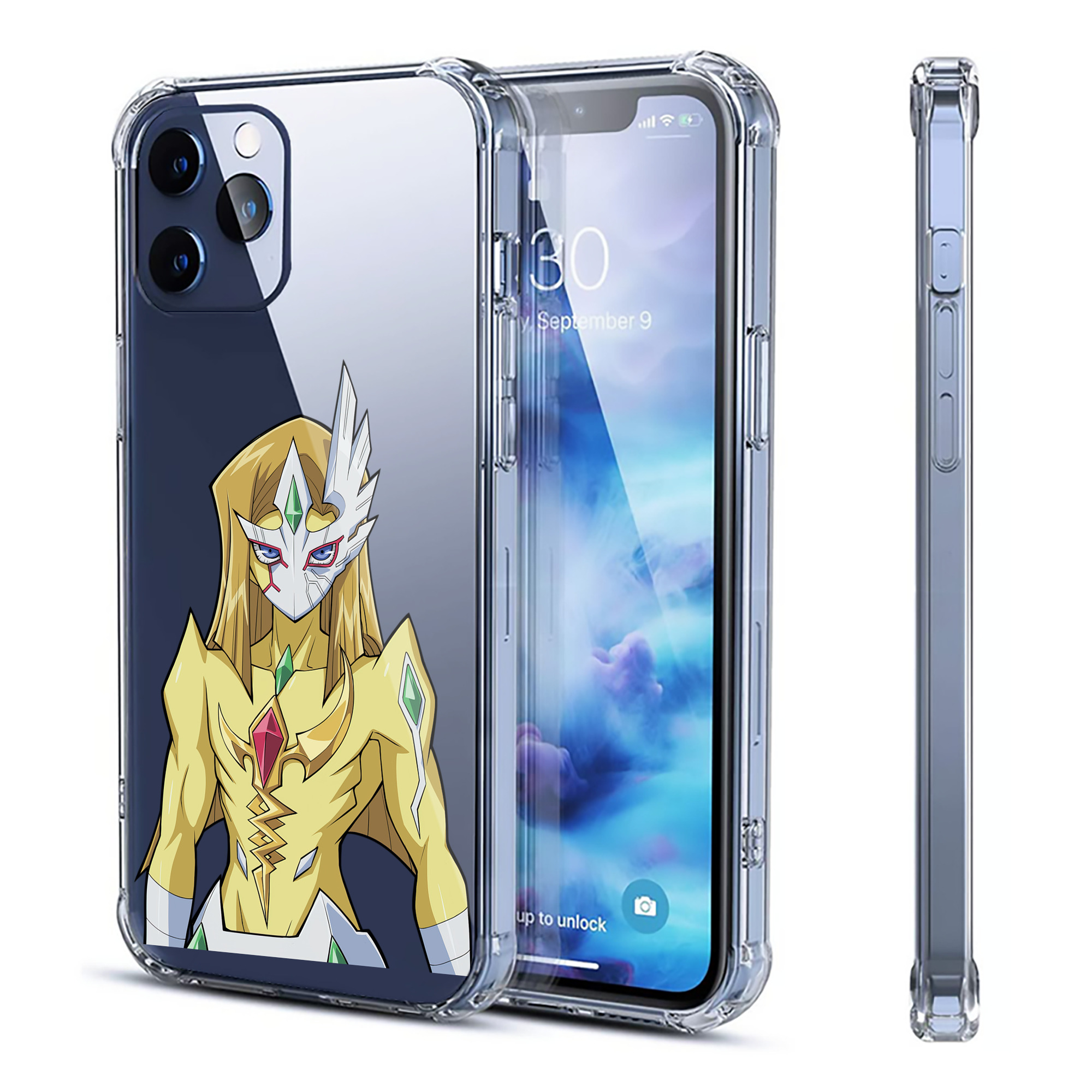 （画像用） 遊☆戯☆王 Yu-Gi-Oh! 【iPhone 12シリーズ対応】透明スマホケース（クリアソフトケース）